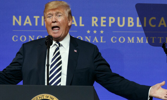 image: Eks-visepresidenten truet Trump. Presidentens svar: Du ville gått rett i bakken mens du griner